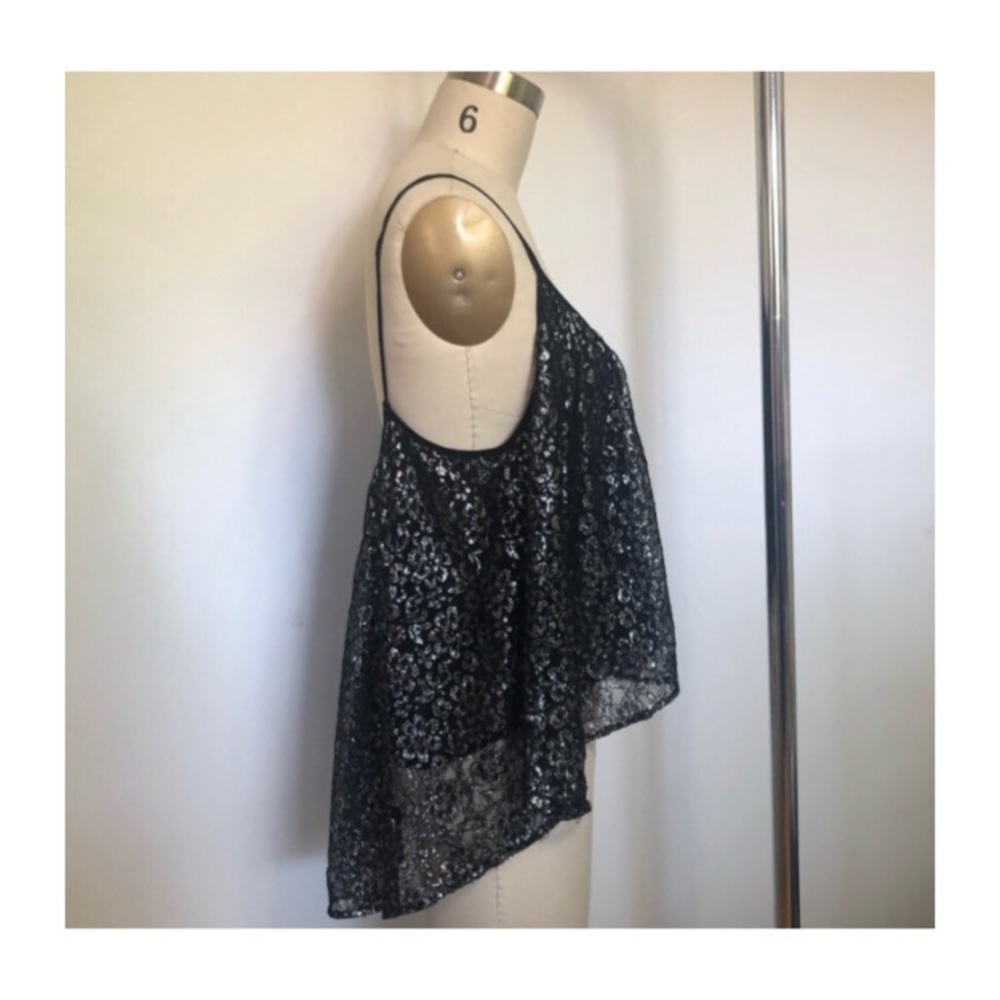 Zara Metallic Tensil Tank top